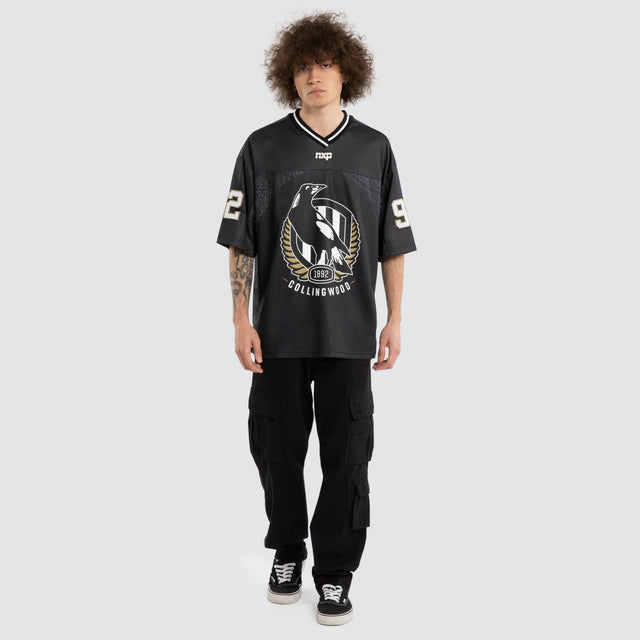 Ben Davis Collingwood Magpies Mesh Jersey Magpies Black
