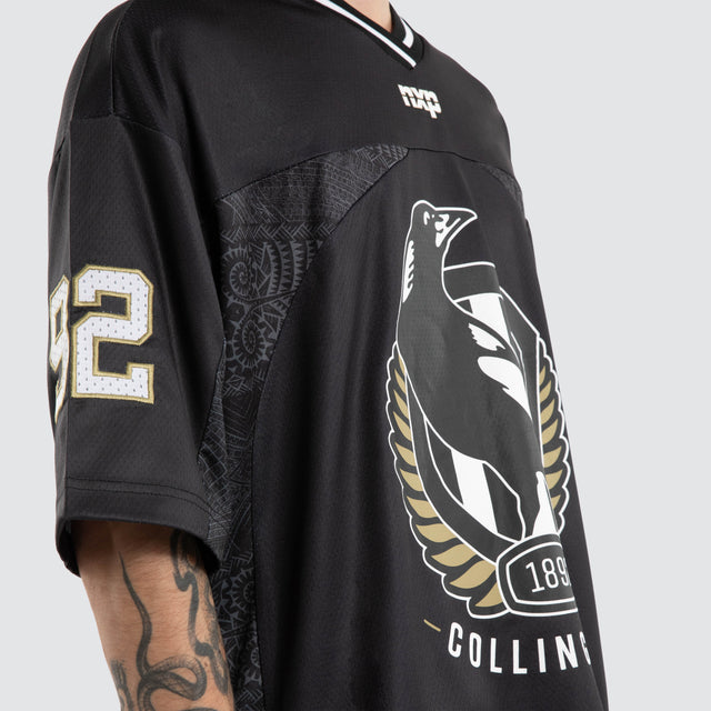 Ben Davis Collingwood Magpies Mesh Jersey Magpies Black