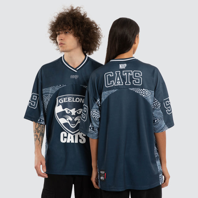 Ben Davis Geelong Cats Mesh Jersey Cats Blue