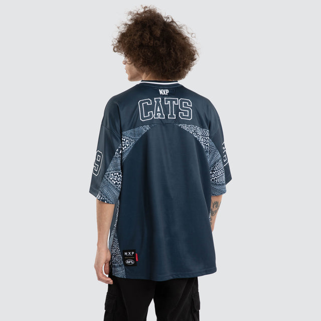 Ben Davis Geelong Cats Mesh Jersey Cats Blue