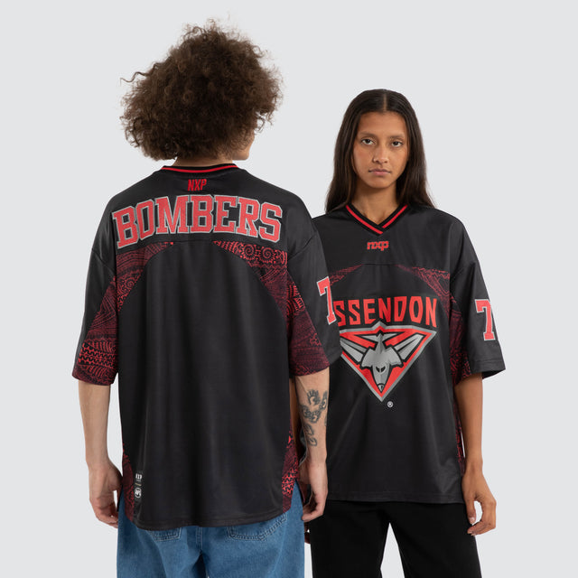 Ben Davis Essendon Bombers Mesh Jersey Bombers Black