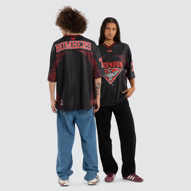 Ben Davis Essendon Bombers Mesh Jersey Bombers Black