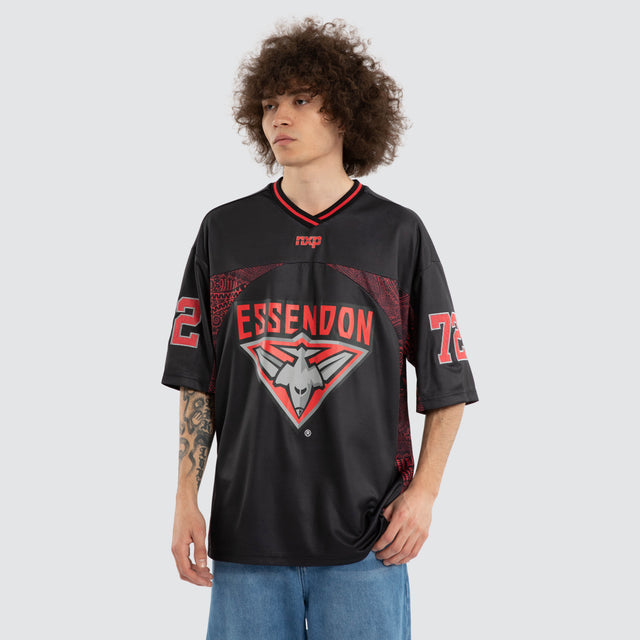 Ben Davis Essendon Bombers Mesh Jersey Bombers Black