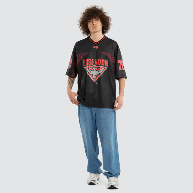 Ben Davis Essendon Bombers Mesh Jersey Bombers Black