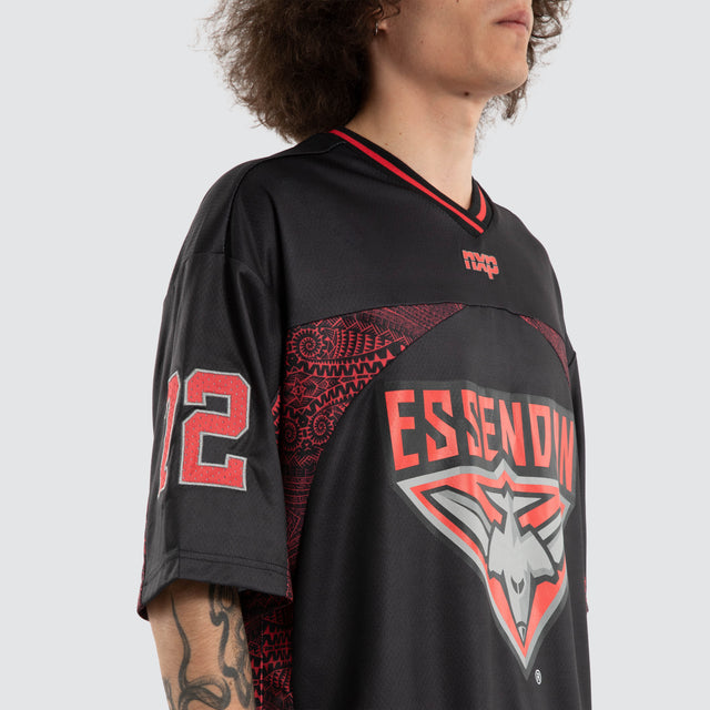 Ben Davis Essendon Bombers Mesh Jersey Bombers Black
