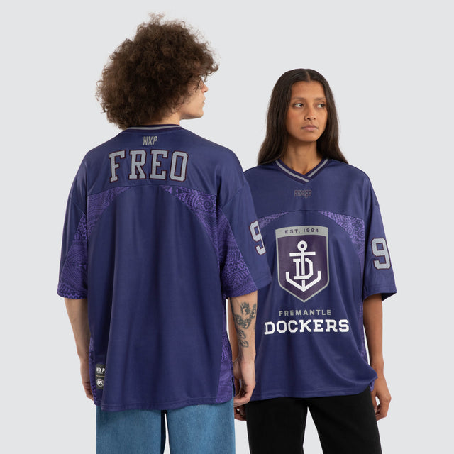 Ben Davis Fremantle Dockers Mesh Jersey Dockers Purple