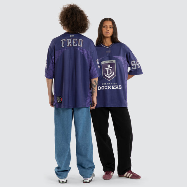 Ben Davis Fremantle Dockers Mesh Jersey Dockers Purple