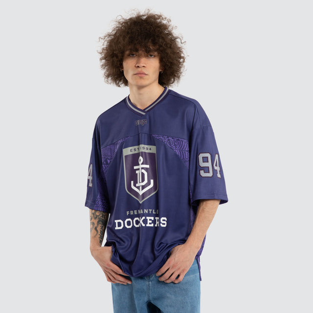 Ben Davis Fremantle Dockers Mesh Jersey Dockers Purple