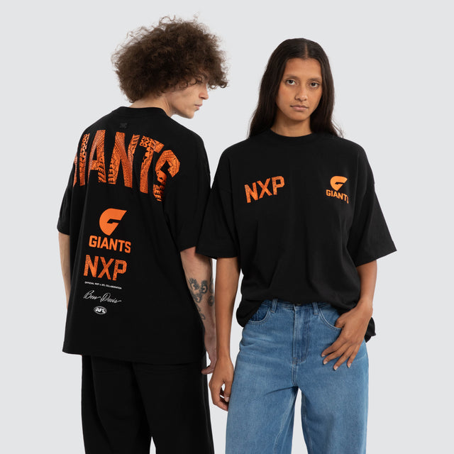 Ben Davis GWS Giants Raptor Tee Jet Black