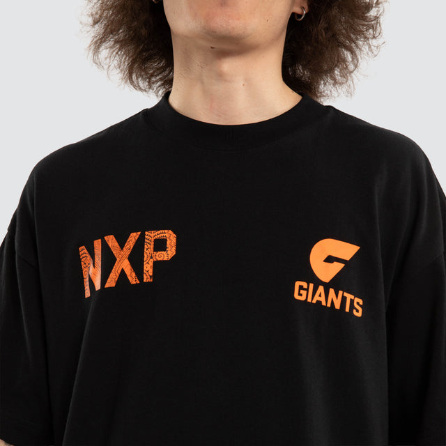 Ben Davis GWS Giants Raptor Tee Jet Black