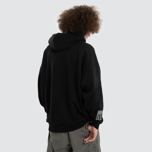Ben Davis Tasmania Devils Box FIt Hoodie Jet Black