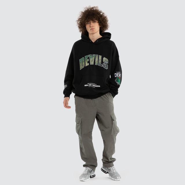 Ben Davis Tasmania Devils Box FIt Hoodie Jet Black