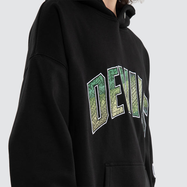 Ben Davis Tasmania Devils Box FIt Hoodie Jet Black