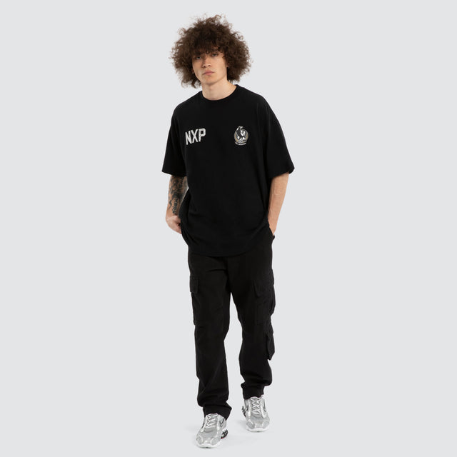 Ben Davis Collingwood Magpies Raptor Tee Jet Black