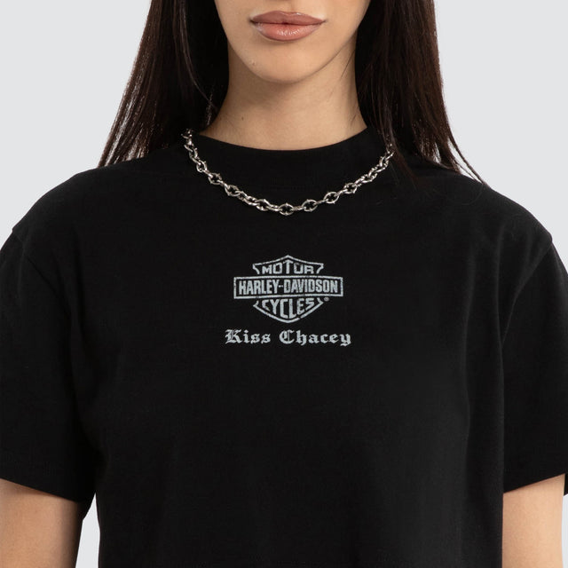 Rumble Crop Tee Jet Black