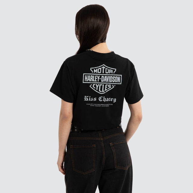 Rumble Crop Tee Jet Black