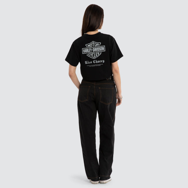 Rumble Crop Tee Jet Black