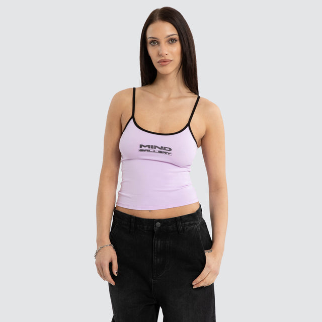 Soho Crop Cami Lavender Fog