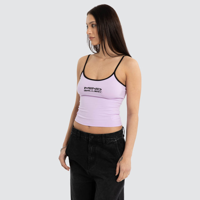 Soho Crop Cami Lavender Fog