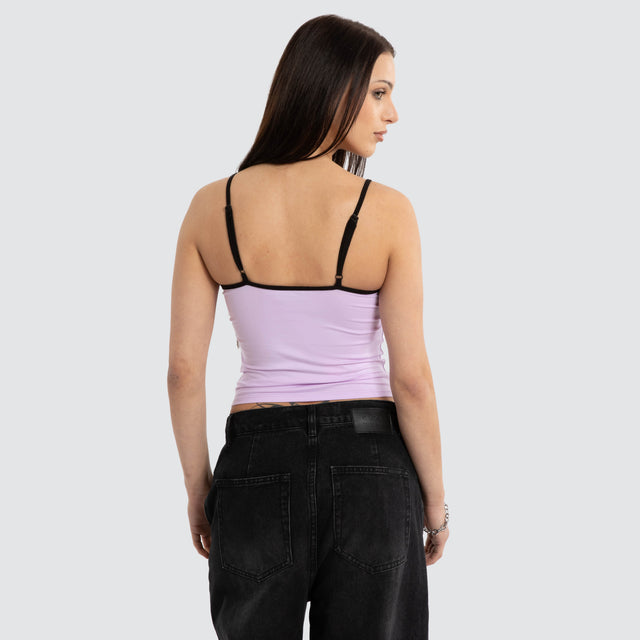 Soho Crop Cami Lavender Fog