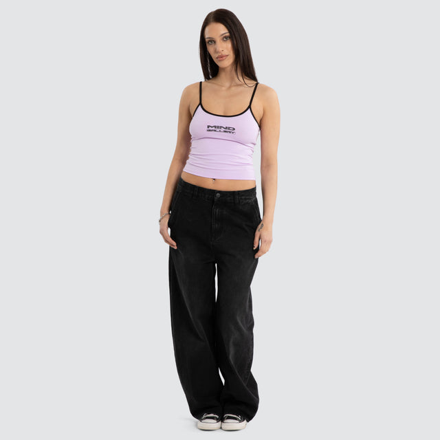 Soho Crop Cami Lavender Fog