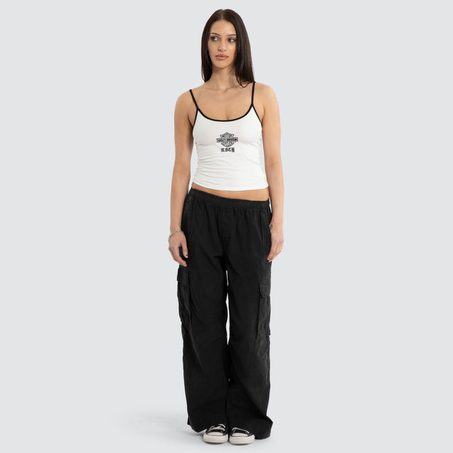 Unlock Crop Cami Natural White