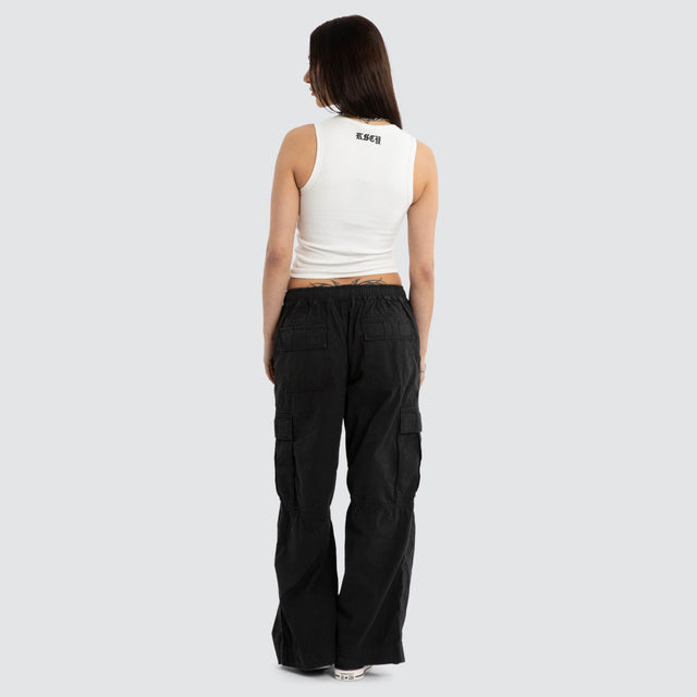 Mirror Rib Tank Natural White