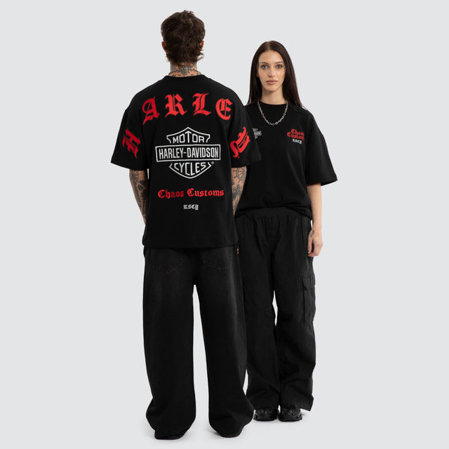 Rev Loopback Street Tee Jet Black