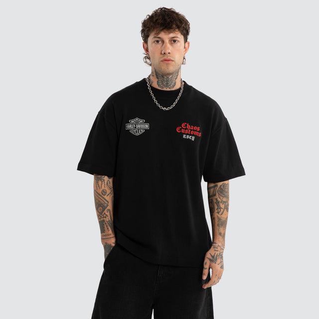 Rev Loopback Street Tee Jet Black