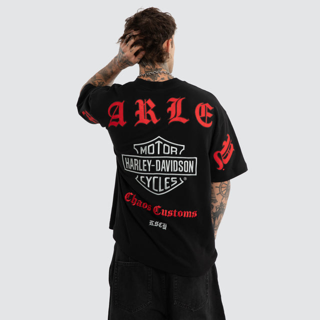 Rev Loopback Street Tee Jet Black