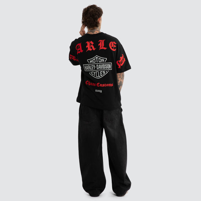 Rev Loopback Street Tee Jet Black