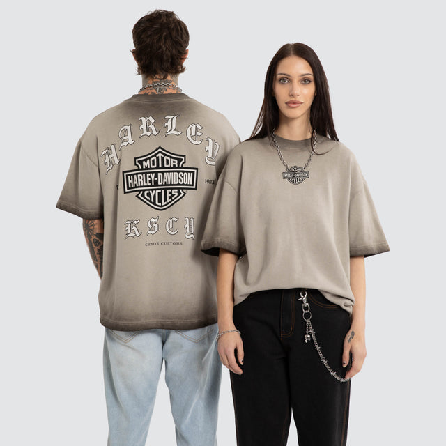 Upshift Loopback Street Tee Oil Washed