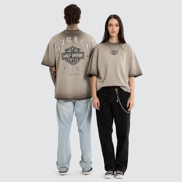 Upshift Loopback Street Tee Oil Washed