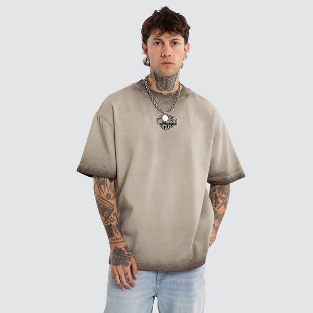 Upshift Loopback Street Tee Oil Washed