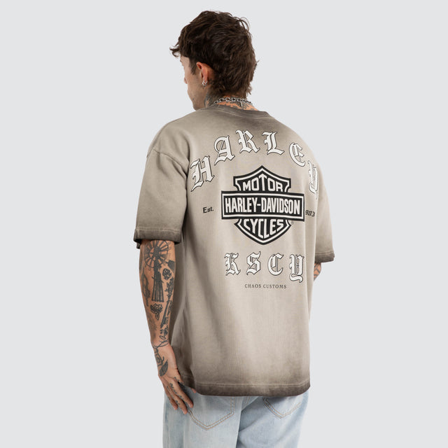 Upshift Loopback Street Tee Oil Washed