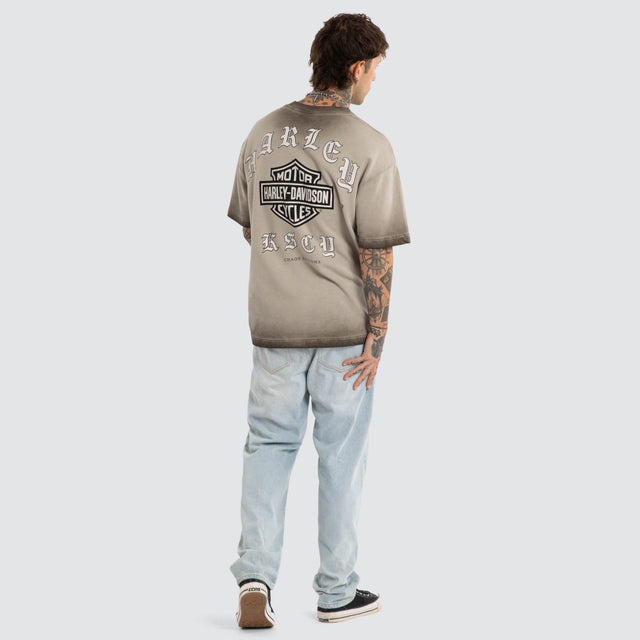 Upshift Loopback Street Tee Oil Washed