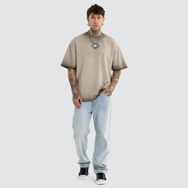 Upshift Loopback Street Tee Oil Washed
