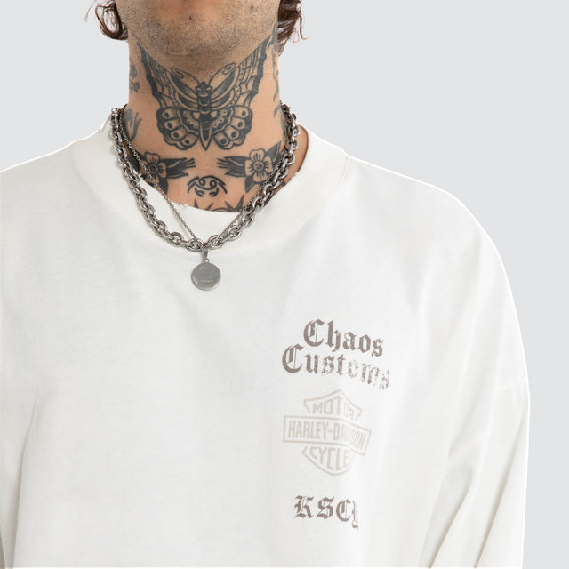 Gear Box Fit Sweater Natural White