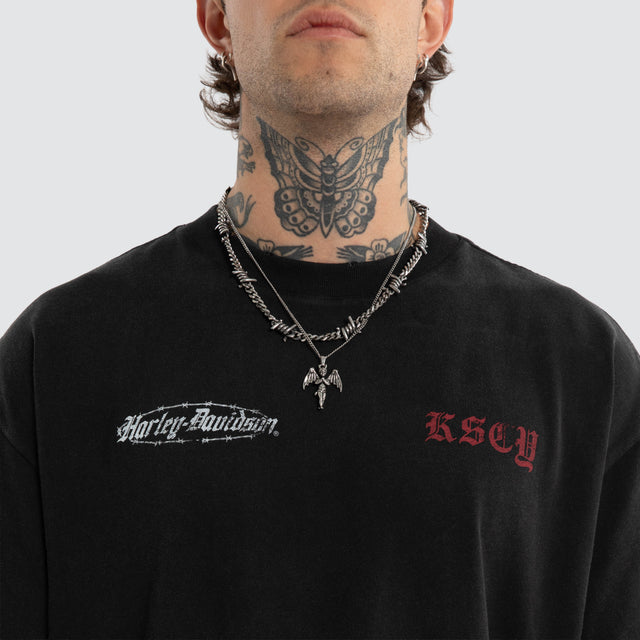 Instake Street Tee Snow Black