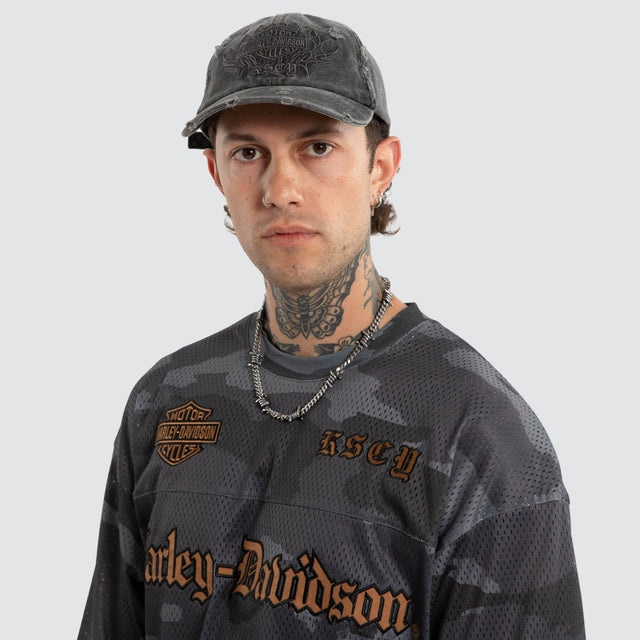 Knock Dad Cap Washed Black