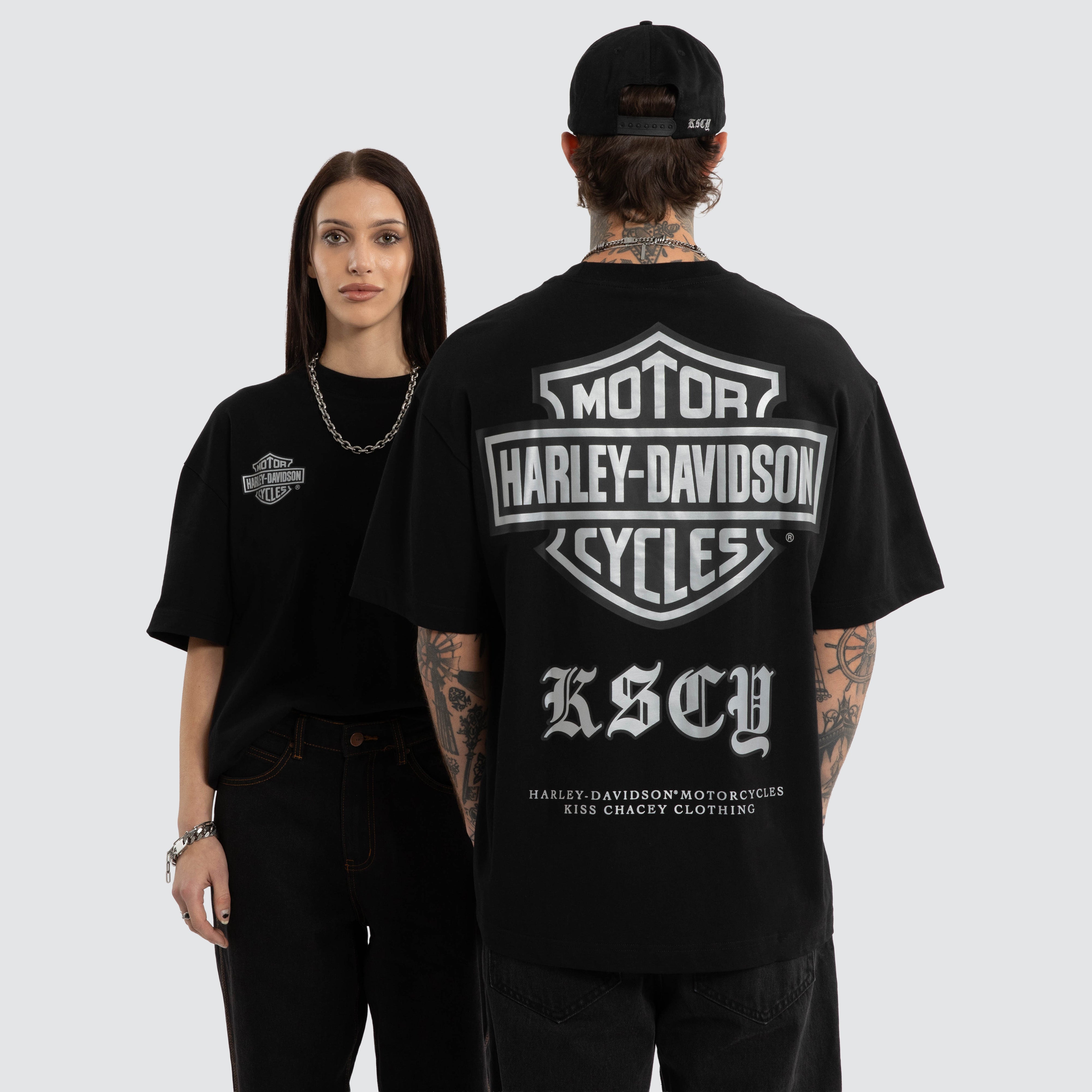 Harley-Davidson x KSCY Scrambler Street Tee in Black | Neverland Store