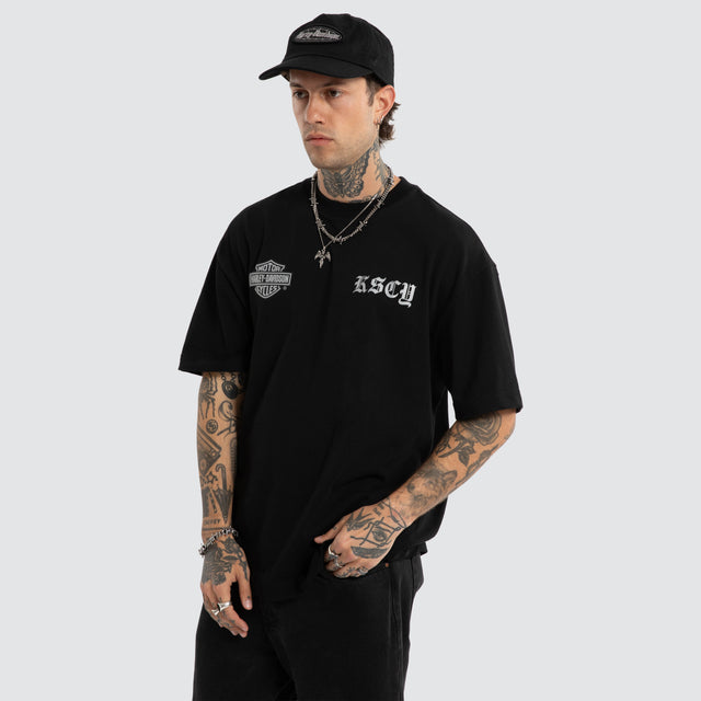 Scrambler Street Tee Jet Black