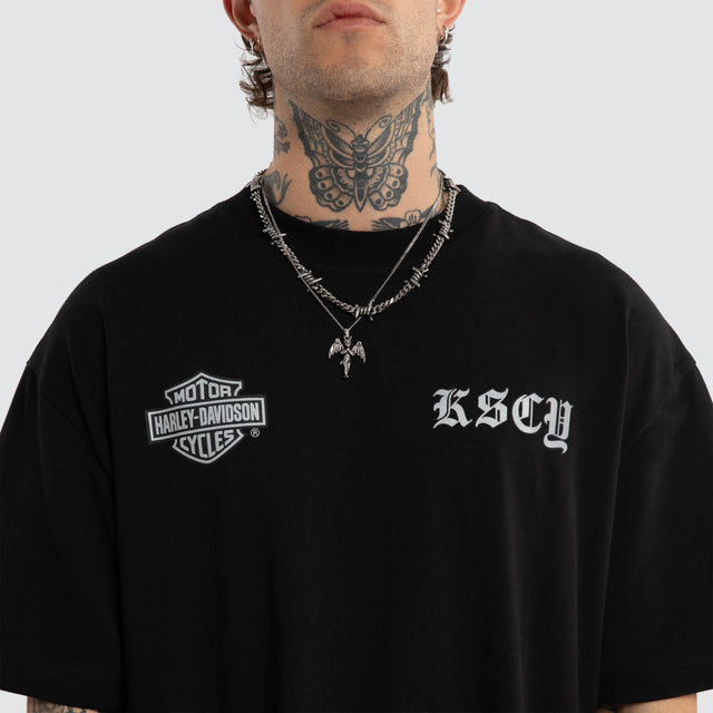 Scrambler Street Tee Jet Black