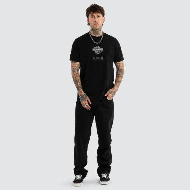 Carve Dual Curved Tee Jet Black