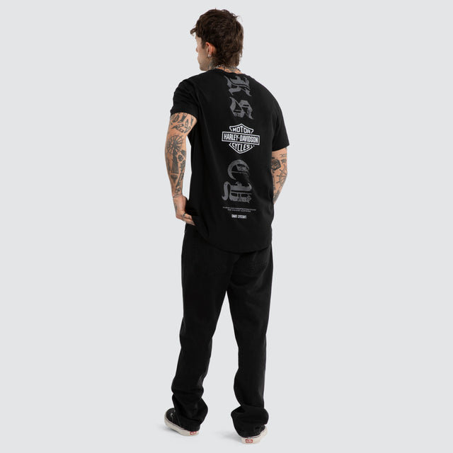 Carve Dual Curved Tee Jet Black
