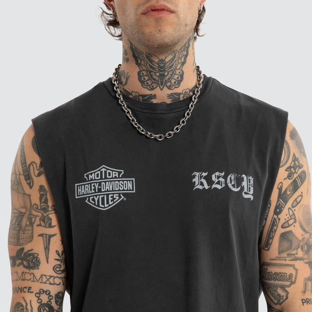 Throttle Dual Curved Muscle Pigment Black