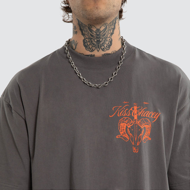 Ram Street Tee Charcoal
