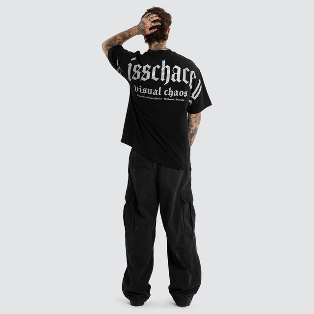 Model wears Decimation Street Tee Jet Black T-Shirts Black – image 5