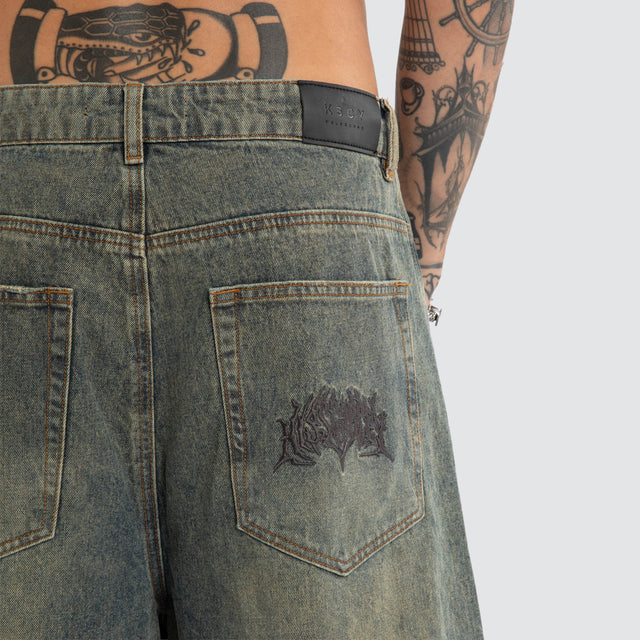 Ash K7 Super Baggy Jorts Sandblast