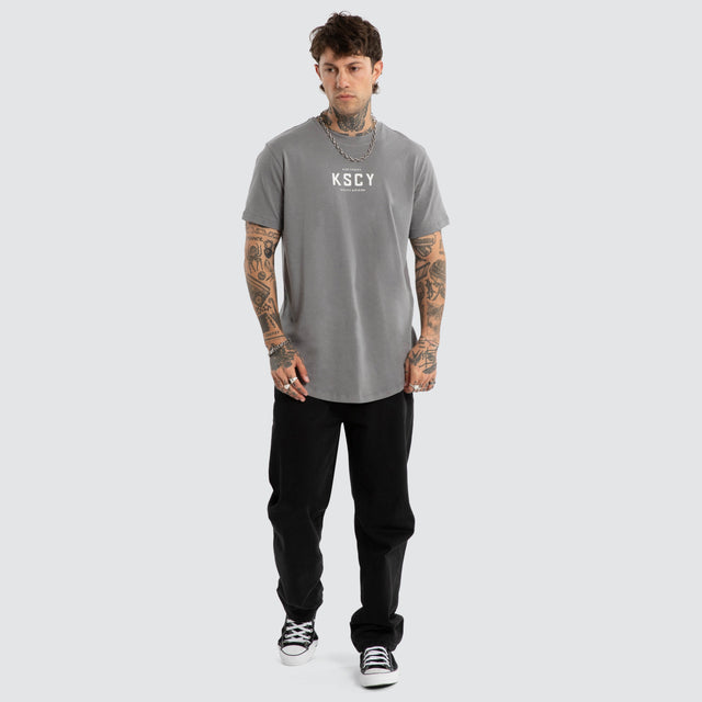 Division Dual Curved Tee Steel Grey